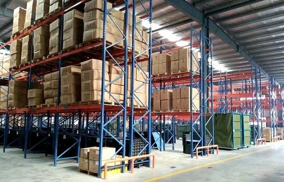 Sistema personalizado de pallet rack para almacenamiento de carga pesada para almacén