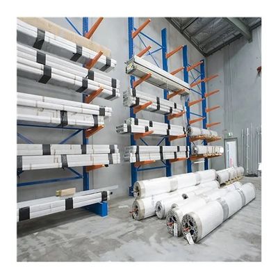 Estantes de almacenamiento de voladizo para exteriores de un solo / doble lado galvanizados de gran peso