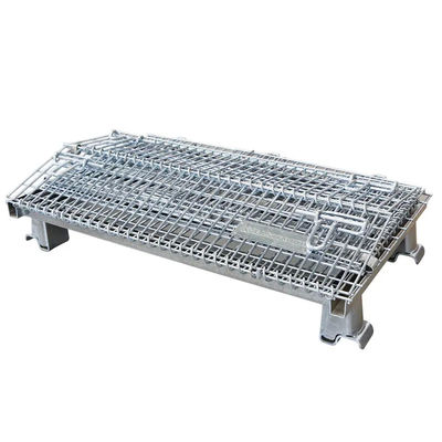 Cajera de almacenamiento de carga de malla de alambre de almacenamiento plegable para logística