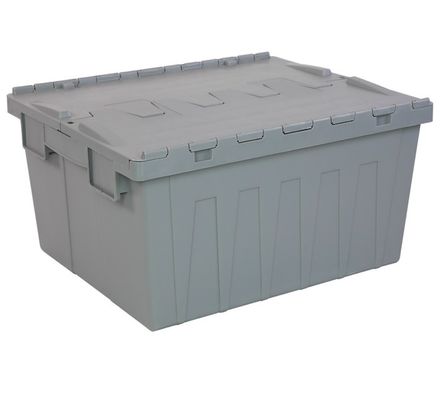 Cajas de almacenamiento de plástico con tapa apilables Instables con para almacén