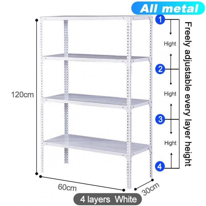Sistema de estanterías de trabajo ligero con panel de acero con ranuras de ángulo 0